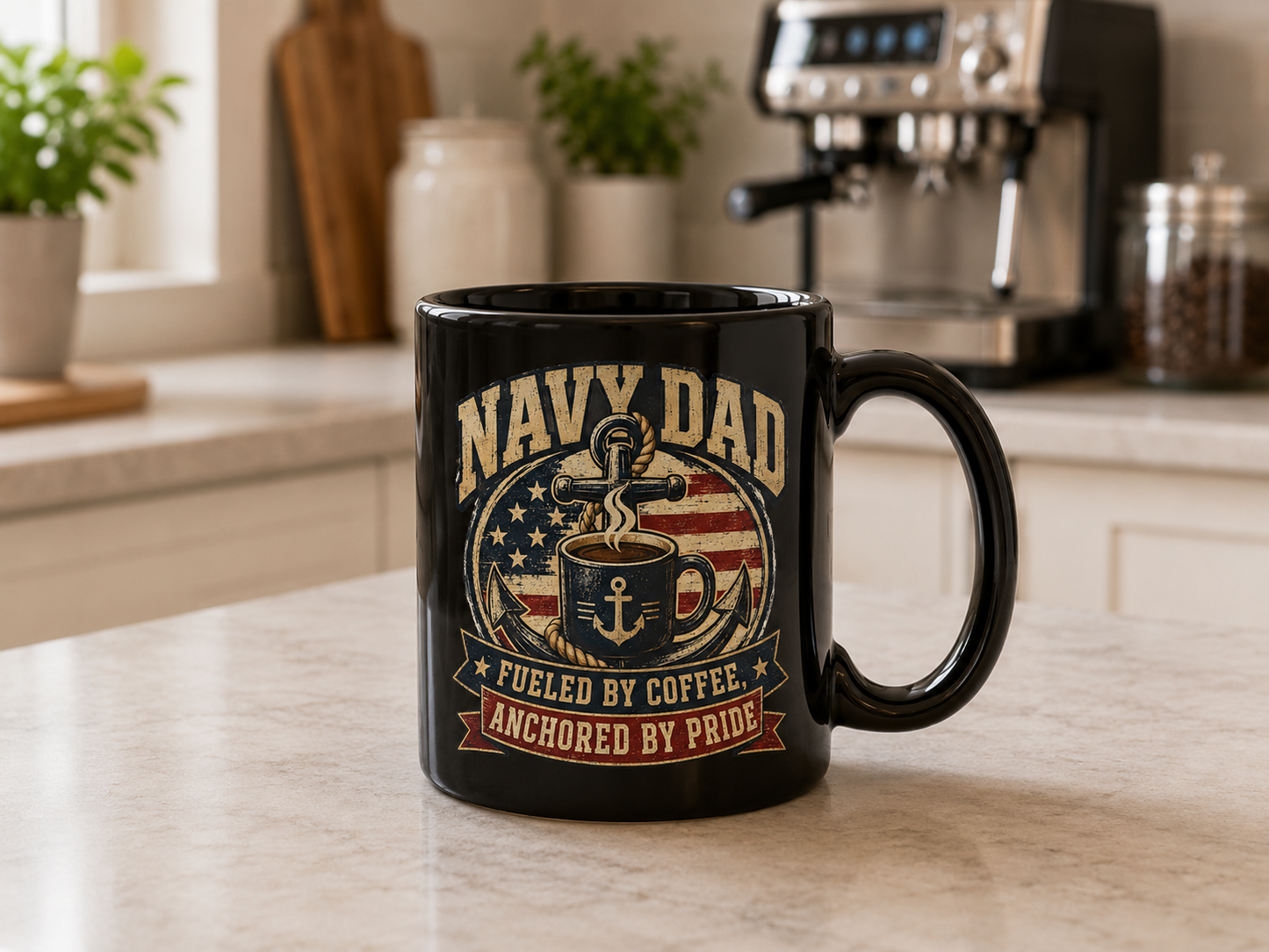 Navy Dad 15oz Coffee Mug