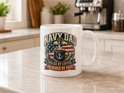 Navy Dad 15oz Coffee Mug