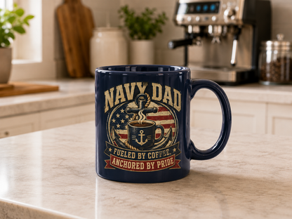 Navy Dad 15oz Coffee Mug
